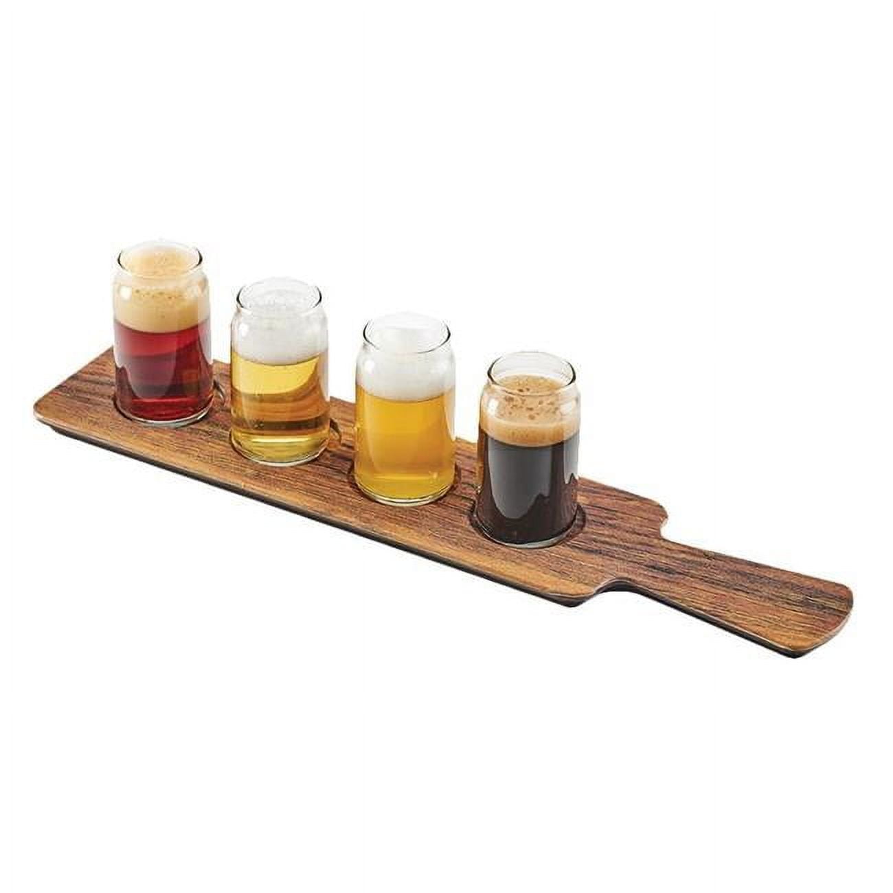 Picture of Cal Mil 3625-47M 4 Section Faux Wood Melamine Tasting Paddle - 18 x 4 in.