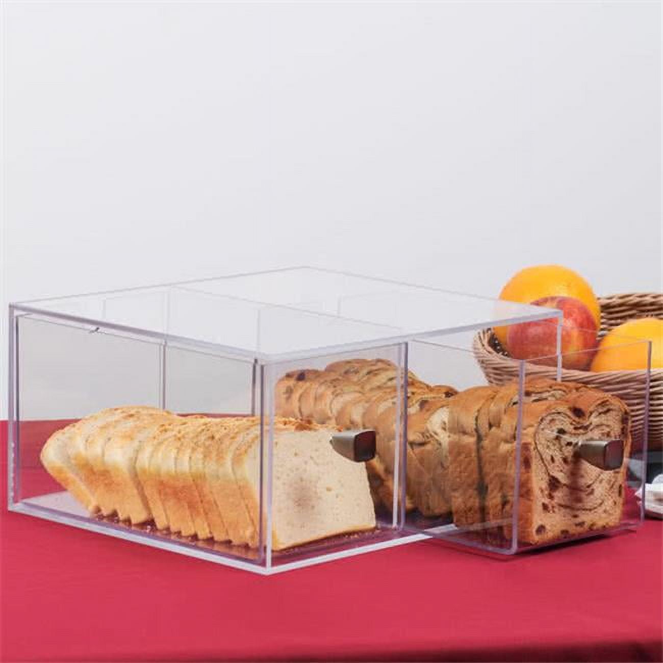 Picture of Cal Mil 1480 Eco Modern Two Drawer Acrylic Bread Box for 1279 Bread Case - 12 x 12 x 6 in.