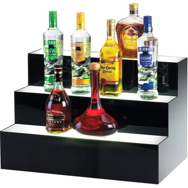 Picture of Cal Mil 1269 Underlit Acrylic 3 Step Bottle Display - 24 x 14.5 x 15.5 in.