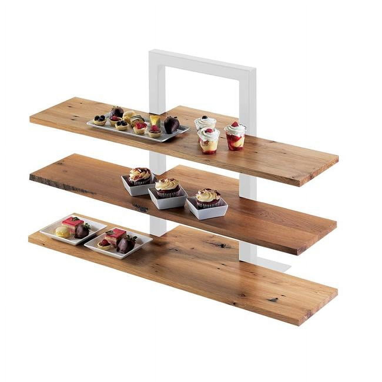 Picture of Cal Mil 1449-99 Reclaimed Wood Frame Riser Shelves - 32 x 11.5 x 0.37 in.