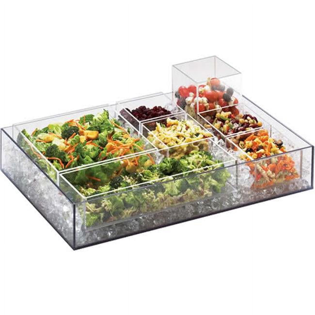Picture of Cal Mil 1398-12 Cater Choice System Clear Ice Housing with Drain Kit - 24 x 32 x 4.25 in.