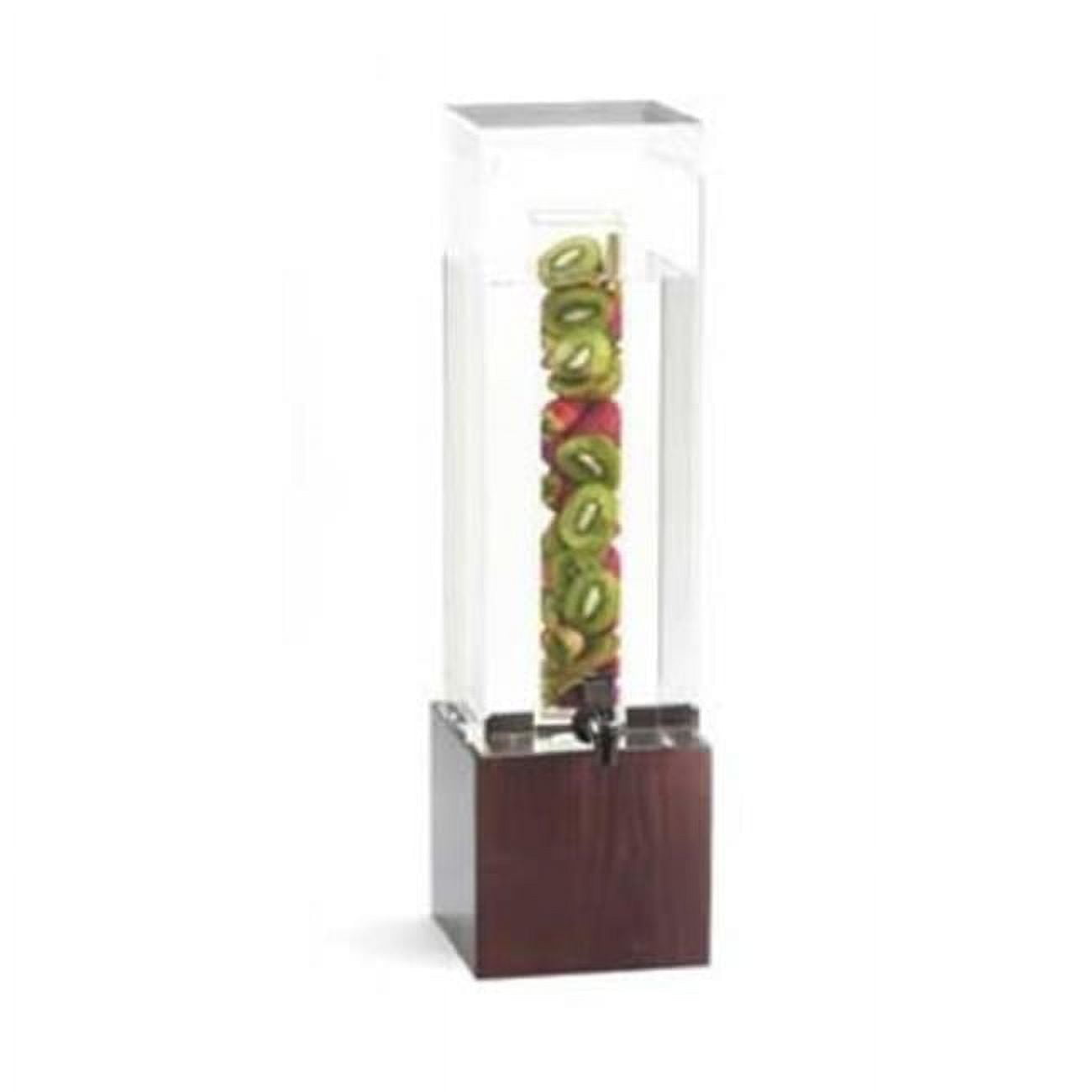 Picture of Cal Mil 1527-3INF-52 3 gal Westport Infusion Beverage Dispenser&#44; Square - Dark Wood - 8.125 x 9.75 x 25.75 in.