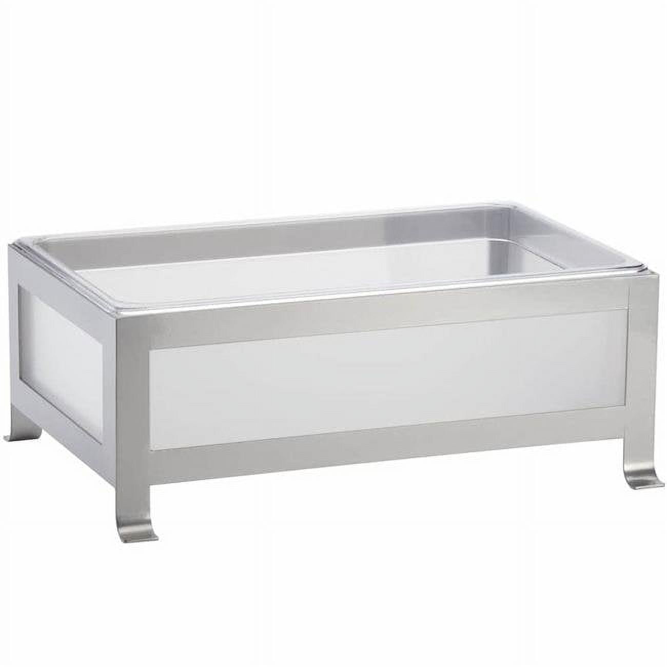 Picture of Cal Mil 1582-12-33 Soho Silver Ice Housing with Clear Pan - 21 x 12 x 8.25 in.