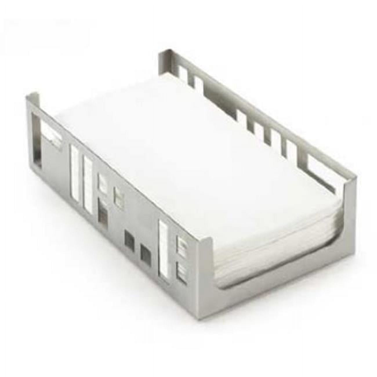 Picture of Cal Mil 1606-55 Stainless Steel Squared Napkin Holder - 9.25 x 5.125 x 2.5 in.
