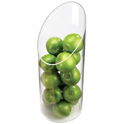 Picture of Cal Mil 1324-16 Sloped Clear Plastic Accent Display Vase - 6 dia. x 16 in.