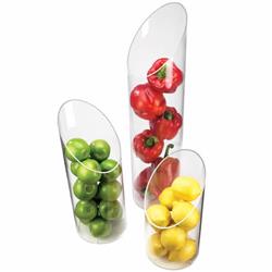 Picture of Cal Mil 1324-24 Sloped Clear Plastic Accent Display Vase - 6 dia. x 24 in.