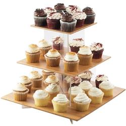 Picture of Cal Mil 1318-60 Cupcake Display with Bamboo Shelves - 20 x 20 x 17.25 in.