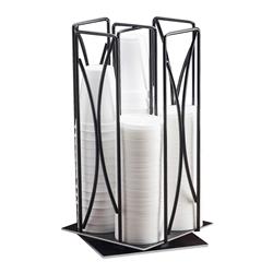 Picture of Cal Mil 369-39 Iron Silver Revolving Cup & Lid Organizer - 8 x 8 x 17.5 in.