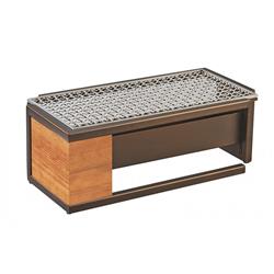 Picture of Cal Mil 3917-84 Sierra Bronze Metal & Reclaimed Wood Chafer Alternative - 20 x 10.5 x 7.125 in.