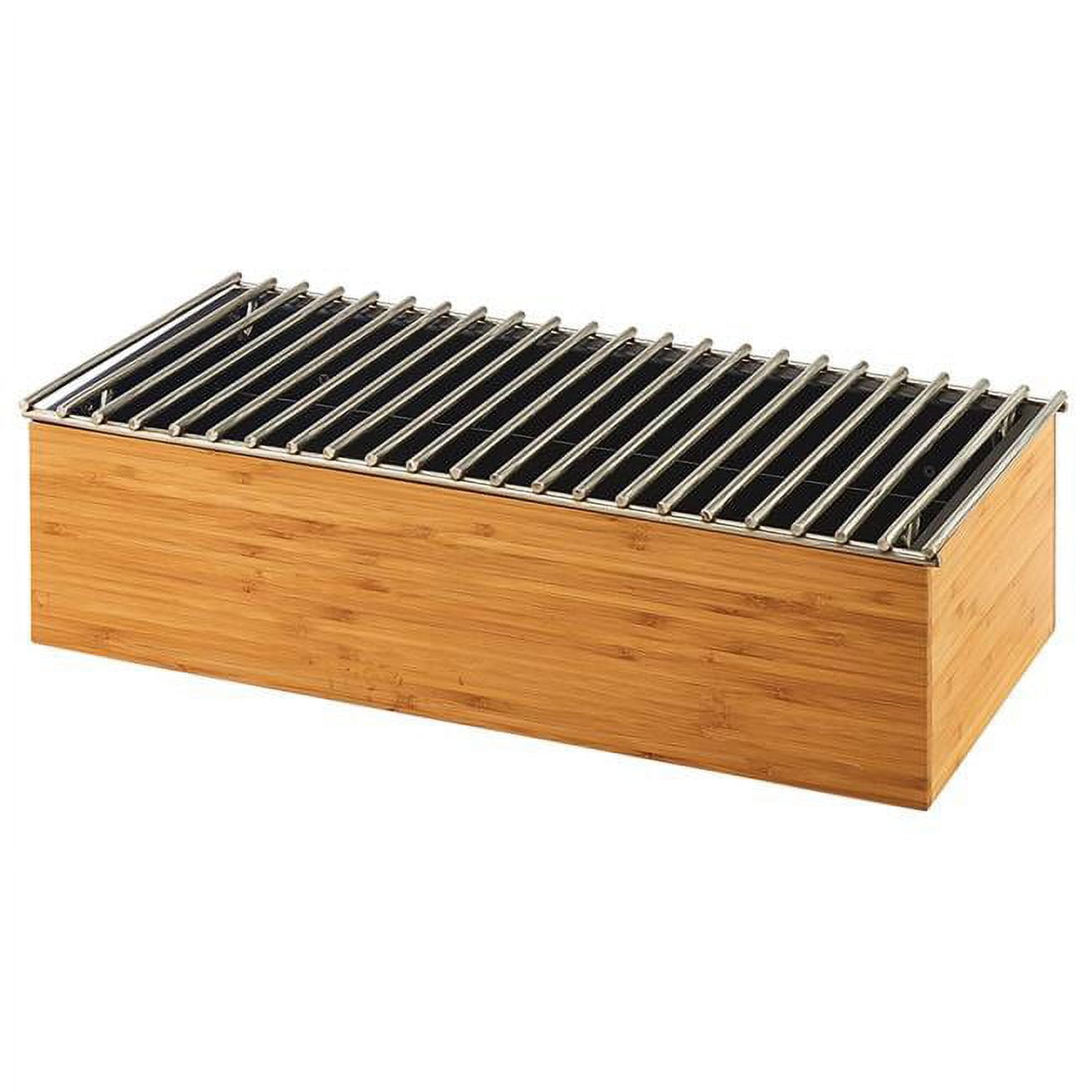 Picture of Cal Mil 3439-60 Bamboo Chafer Alternative with Wire Grill - 19.5 x 9.75 x 5.5 in.