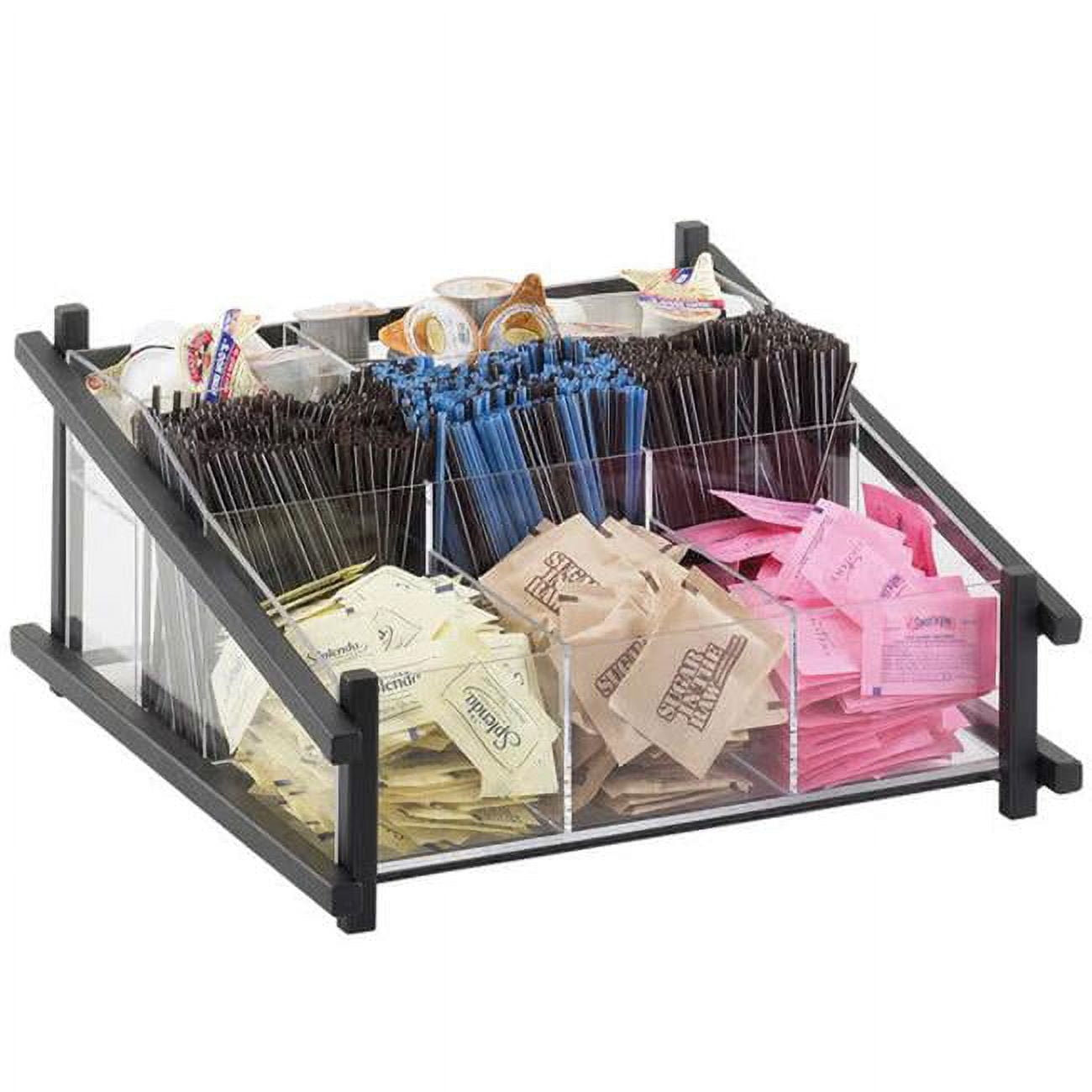 Picture of Cal Mil 1148-13 One by One Condiment Organizer&#44; Black - 13 x 14 x 6.5 in.