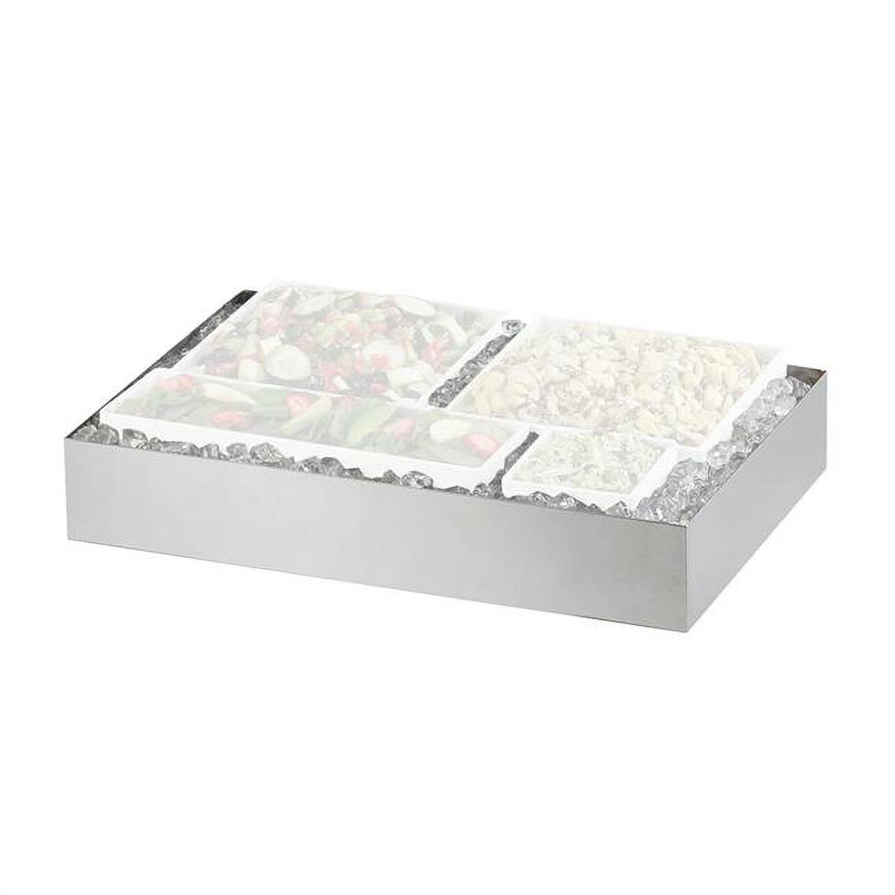 Picture of Cal Mil 1399-55 Cater Choice System Stainless Steel Ice Housing - 16 x 24 x 4.25 in.