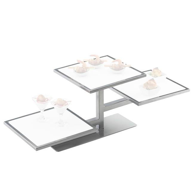 Picture of Cal Mil 1140-74 One By One Silver 3-Tier Riser Frame - 32.25 x 13 x 10.5 in.