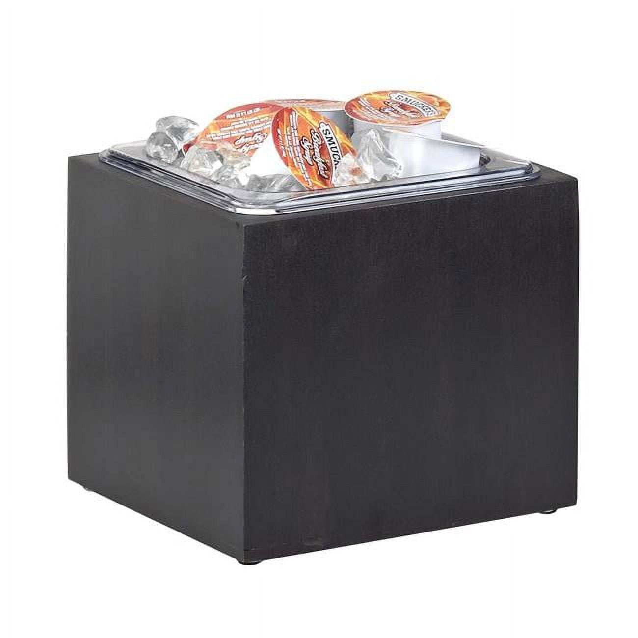 Picture of Cal Mil 475-6-96 Midnight Bamboo Ice Housing with Clear Pan - 6 x 7 x 6.5 in.