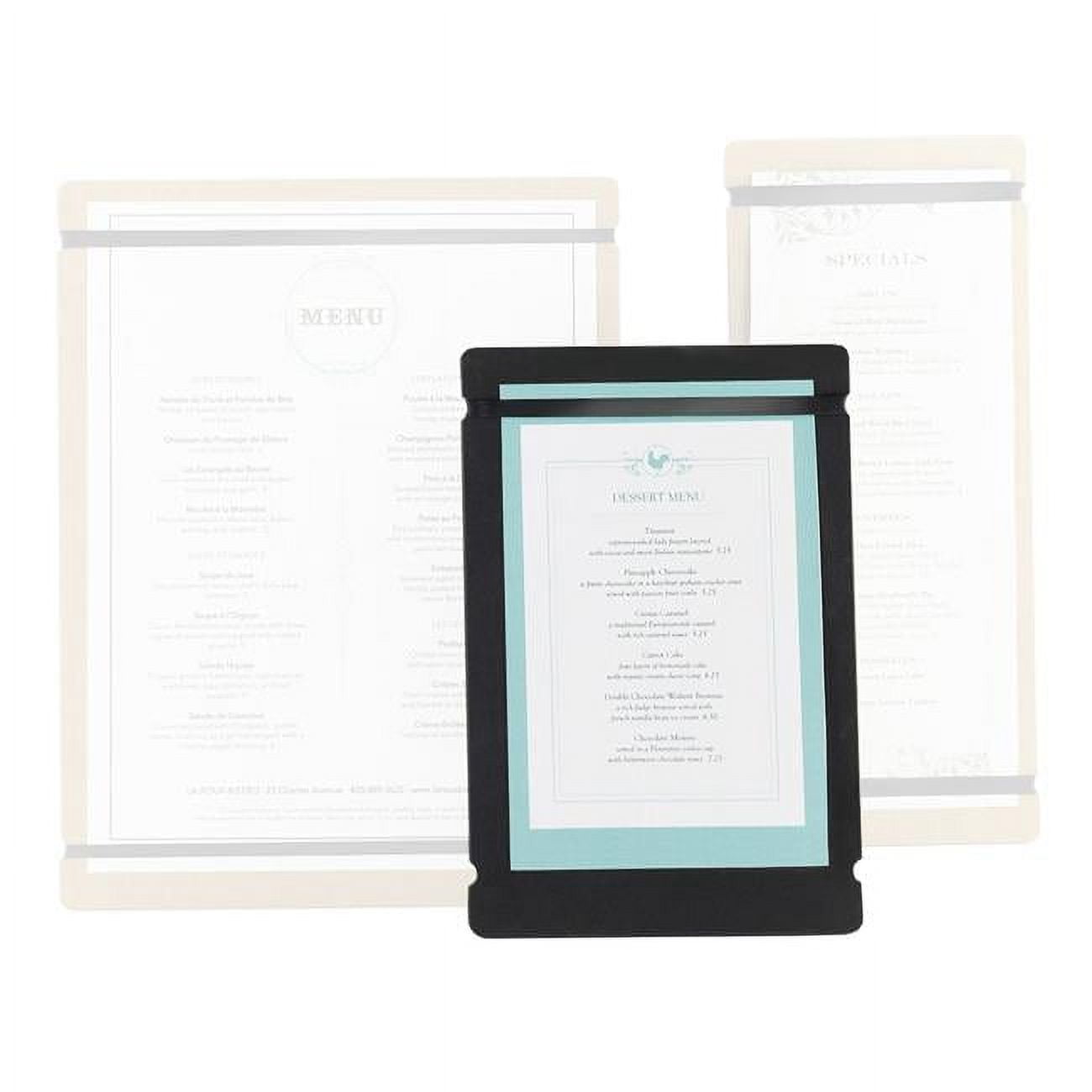 Picture of Cal Mil 2034-57-13 Black Menu Board with Flex Bands - 6 x 8 x .125 in.