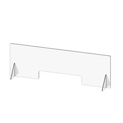 Picture of Cal Mil 22168-31 31 x 10 x 15 in. Clear Register Shield with POS Cutout