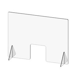 Picture of Cal Mil 22168-47 47 x 10 x 15 in. Clear Register Shield with POS Cutout