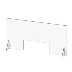 Picture of Cal Mil 22169-31 31 x 10 x 23 in. Clear Register Shield with POS Cutout