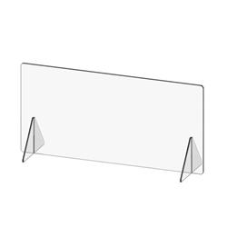 Picture of Cal Mil 22169-47 47 x 10 x 23 in. Clear Register Shield with POS Cutout