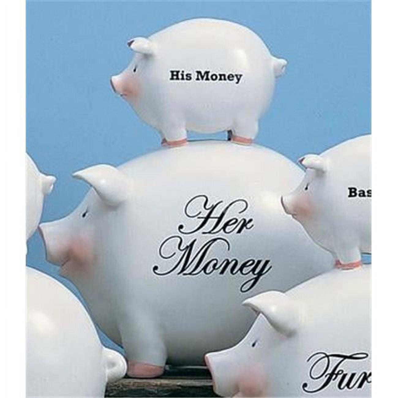 Picture of Youngs 26134 His & Her Money Stacked Pigs Piggy Bank