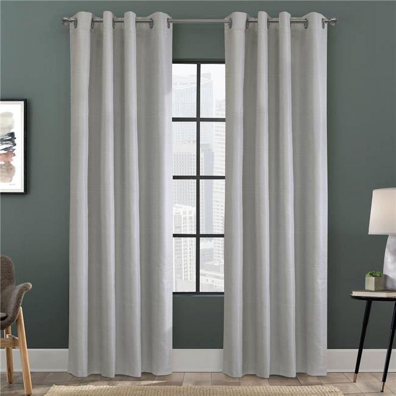 52 x 84 in. Solstice Grommet Curtain Panel Window Dressing, Oyster