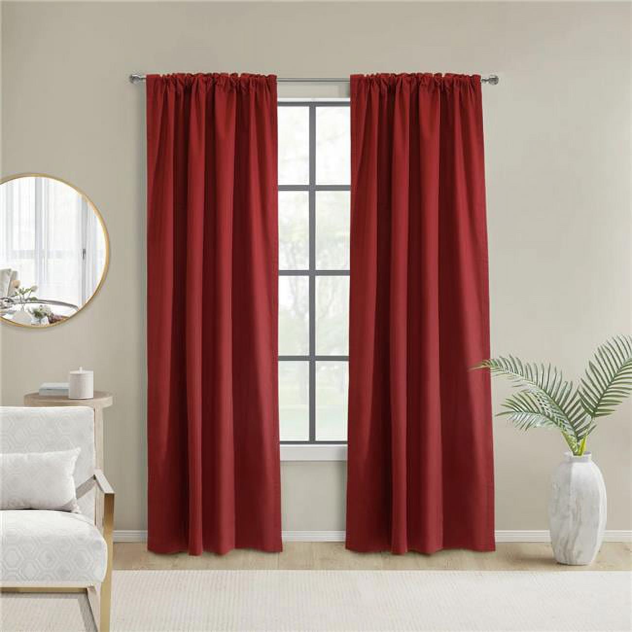40 x 84 in. Weathermate Topsions Curtain Panel, Burgundy