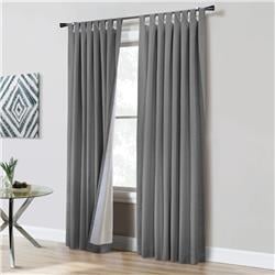 78 x 84 in. Ventura Blackout Tab Top Curtain Panel, Dark Grey