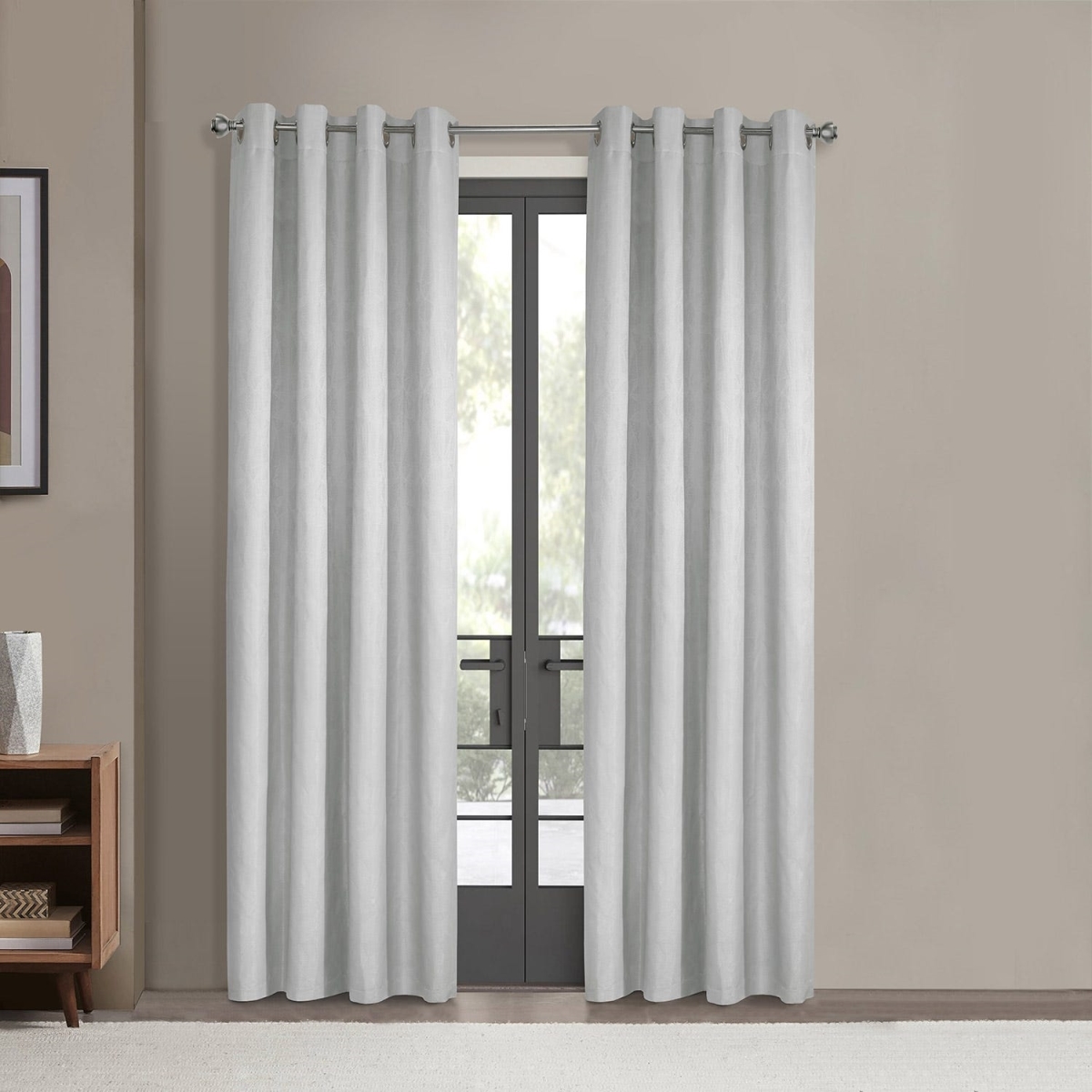 Picture of ThermaPlus 72245-109-52-84-001 52 x 84 in. Margot 100 Percentage Blackout Grommet Curtain Panel - White