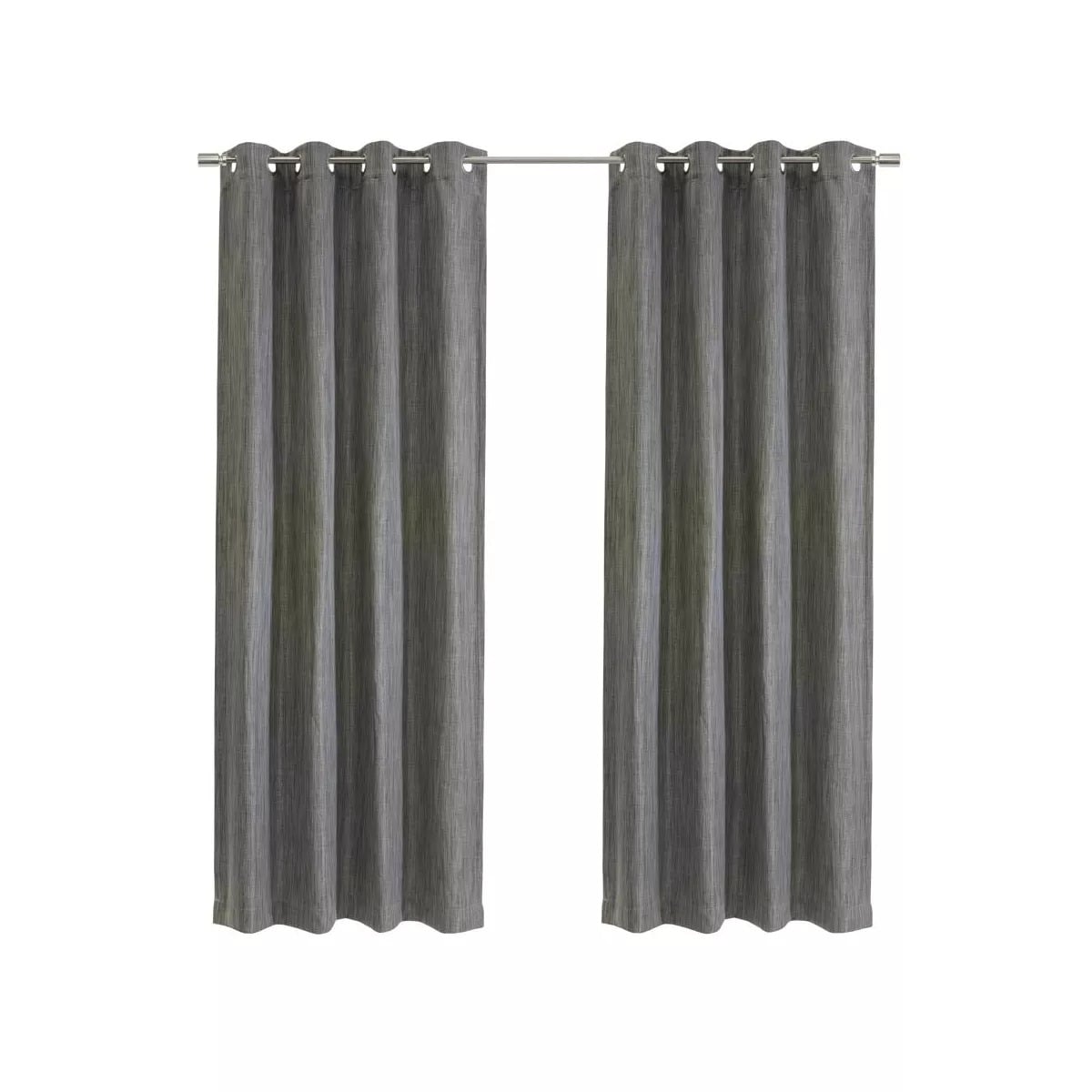 52 x 108 in. Bryson Room Darkening Grommet Curtain Panel - Gray