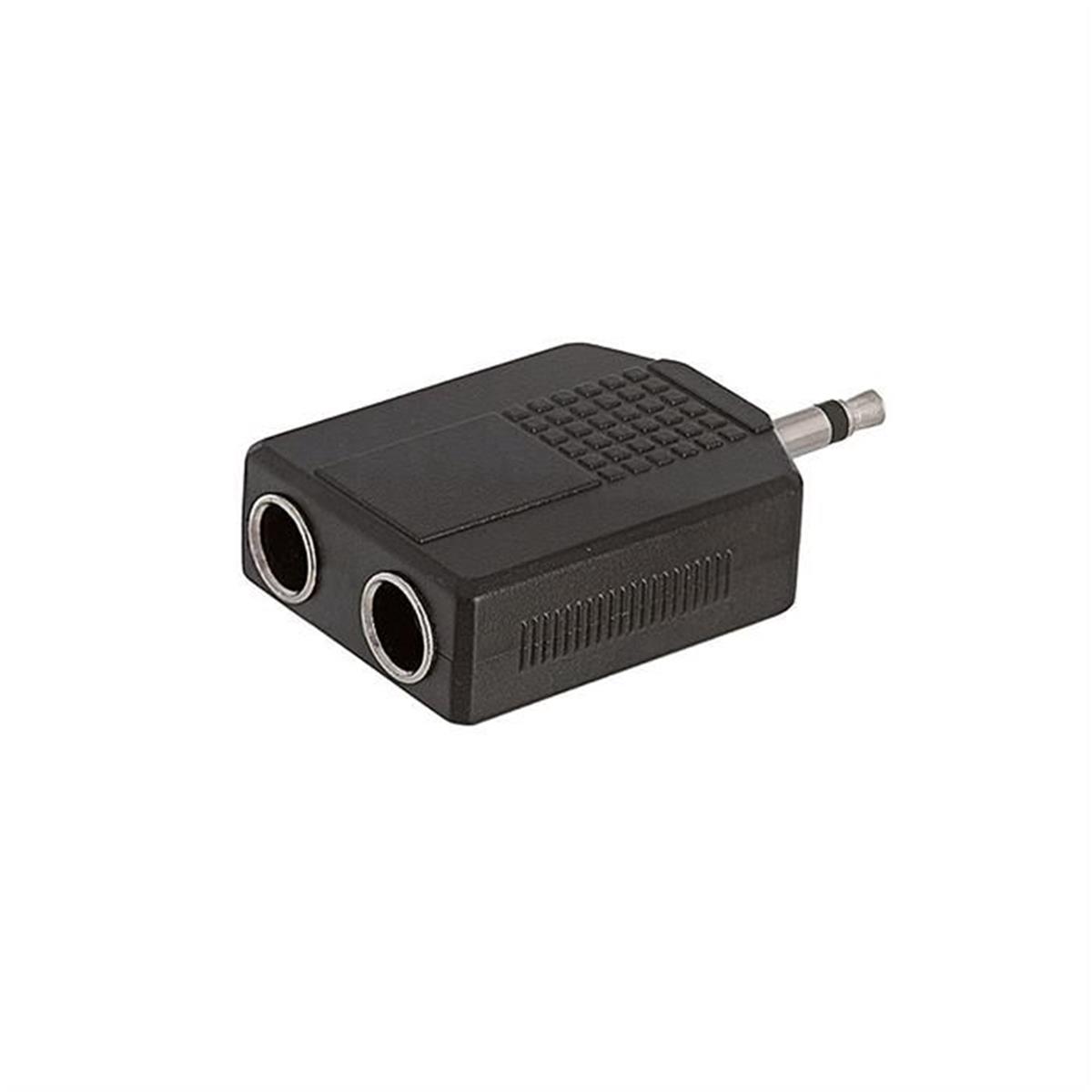 Picture of CMPLE 1150-N 3.5 mm Mono Plug to 2 x 6.35 mm Mono Jack Adapter