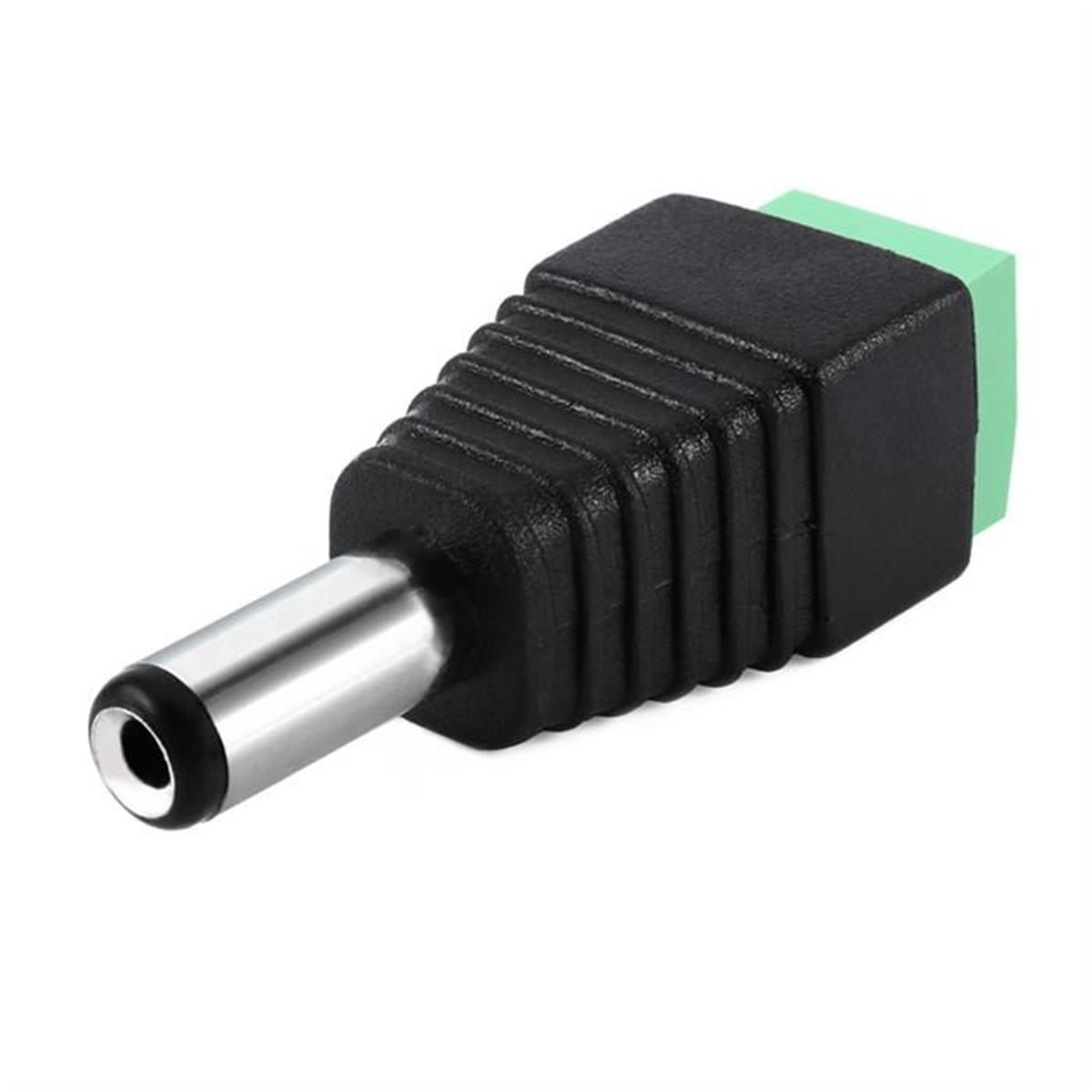 Picture of CMPLE 1293-N Male 2.1 x 5.5 mm DC Power Plug Jack Adapter Connector for CCTV