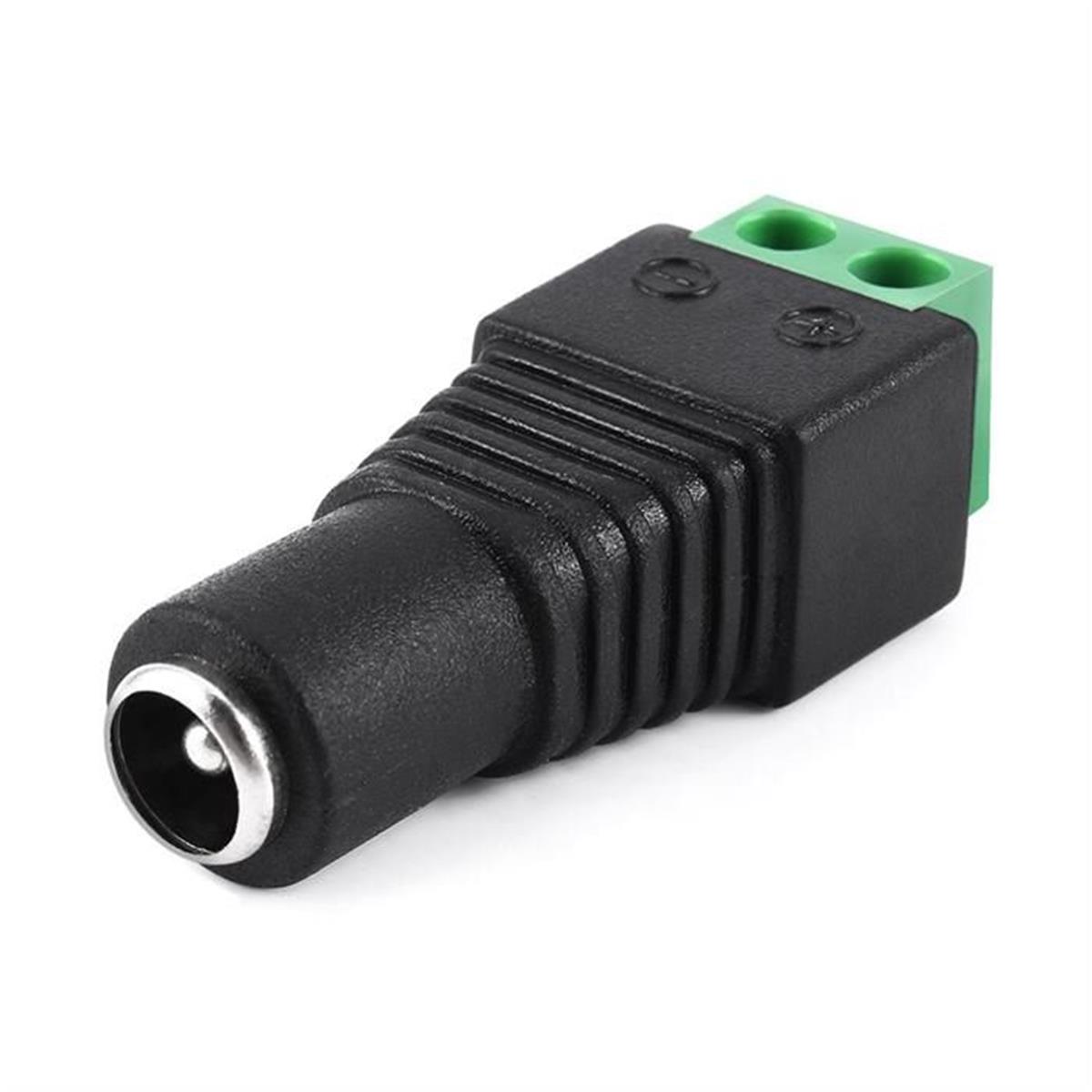 Picture of CMPLE 1294-N Female 2.1 x 5.5 mm DC Power Plug Jack Adapter Connector for CCTV