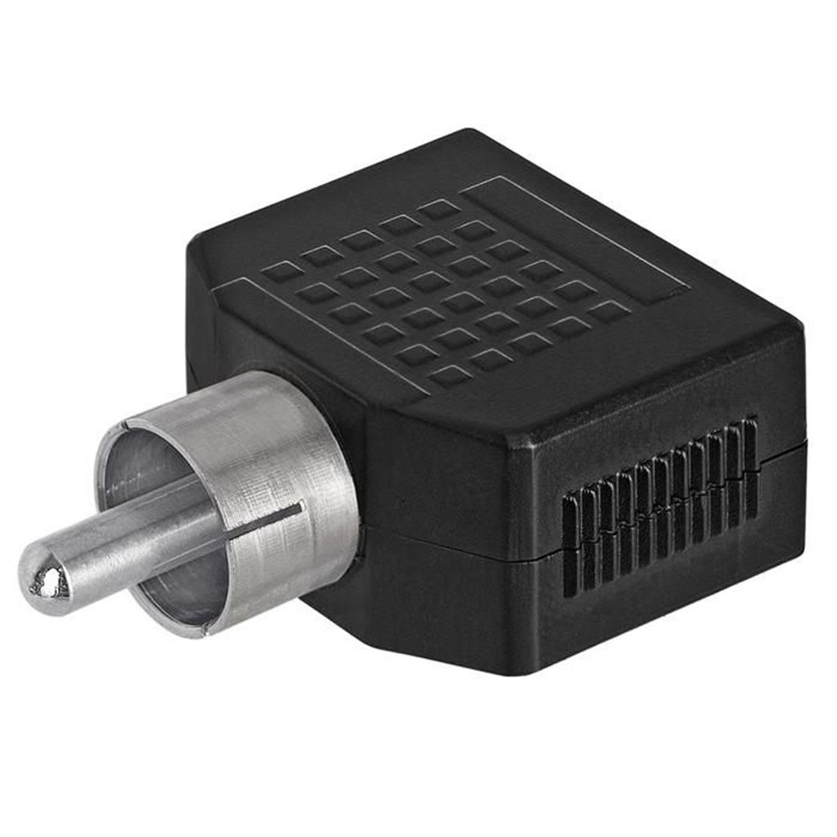 Picture of CMPLE 157-N RCA Plug to 2 x 3.5 mm Mono Jack Adapter