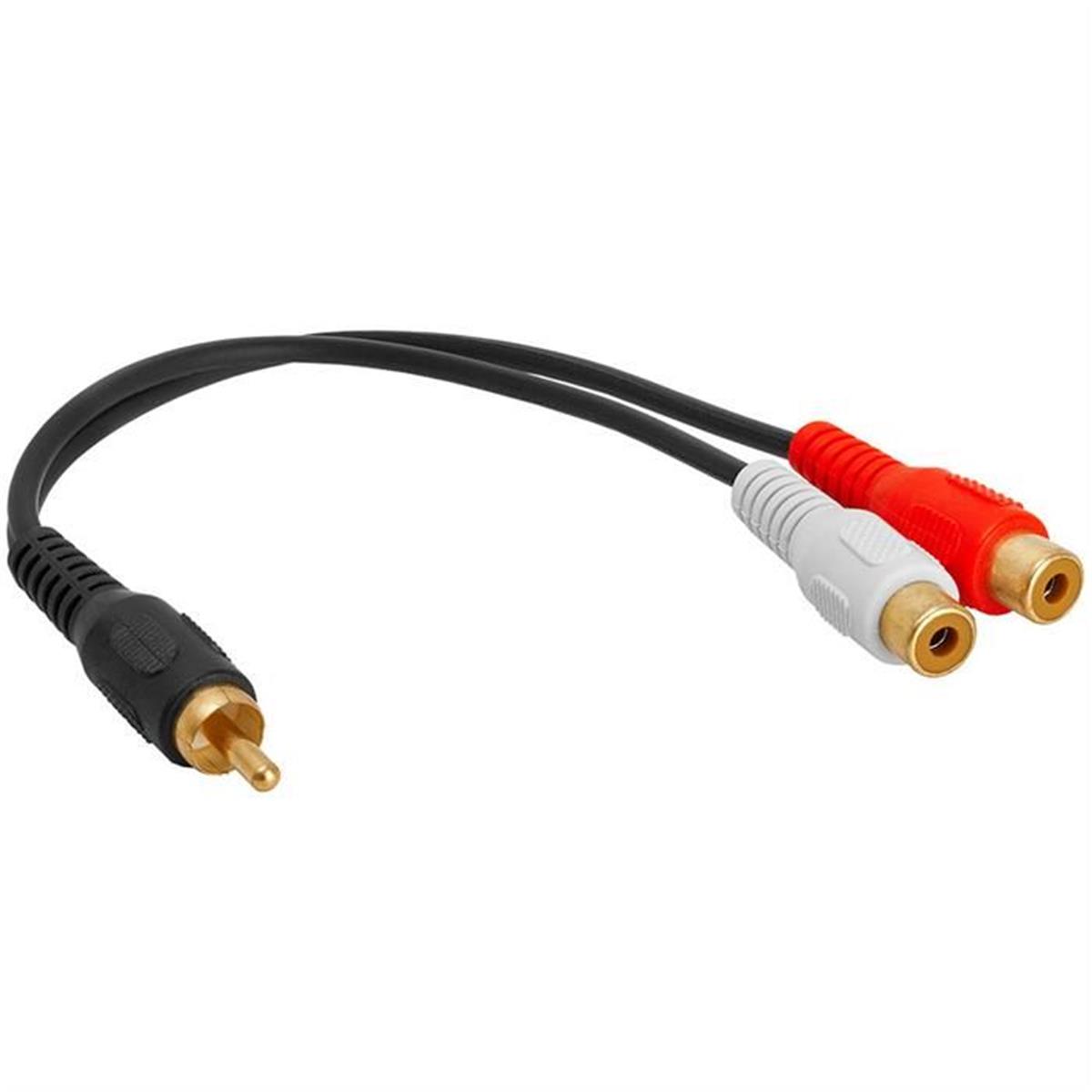 Picture of CMPLE 136-N RCA Plug to 2xRCA Jack Y Adapter