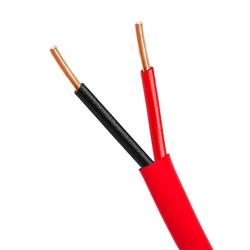 Picture of Cmple 1328-N 1000 ft. Fire Alarm 18-2 Bare Copper 18AWG 2 Conductor Unshielded Cable, Red
