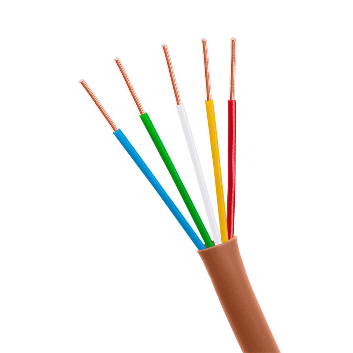 Picture of Cmple 1332-N 500 ft. 18-5 Thermostat 18AWG 5 Conductor Unshielded Cable, Red