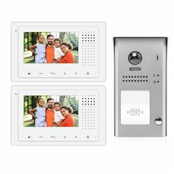 Picture of 2Easy Video Intercom System 1722-N 4.3 in. 2 Wire Audio & Video Doorbell Intercom System Entry Monitor Kit - 1 Apartment with 2 Color