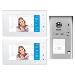 Picture of 2Easy Video Intercom System 5002-N 7 in. 170 deg Camera Module Dual-Way Two LCD Touch Screen Wi-Fi Monitors Door Phone Doorbell Entry Apartment Audio & Video Intercom Kit