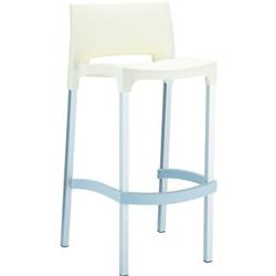 Compamia Gio 29.5" Outdoor Bar Stool in Beige (Set of 2)