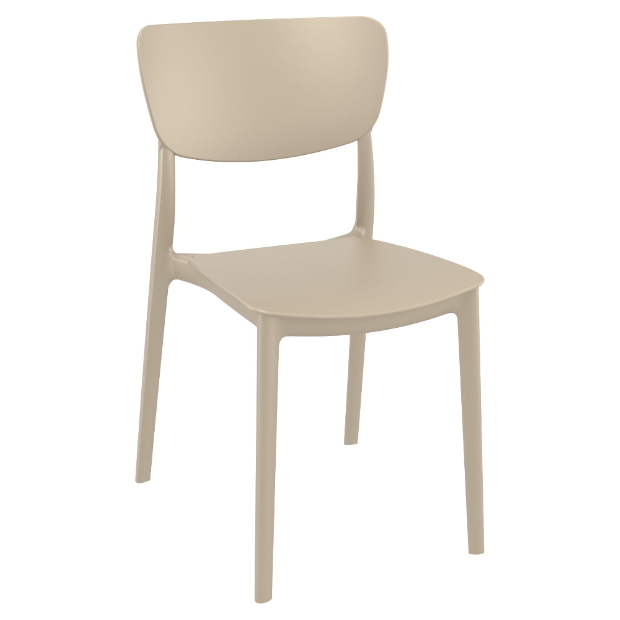 Compamia ISP127-DVR 32.3 x 17.7 x 21 in. Monna Outdoor Dining Chair Taupe -  set of 2