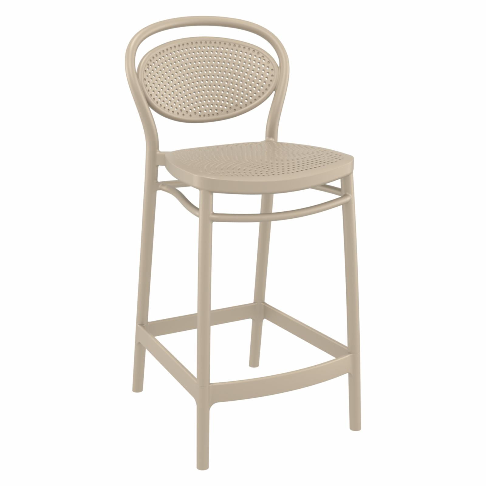 Compamia ISP268-DVR 25.6 in. Marcel Counter Stool  Taupe