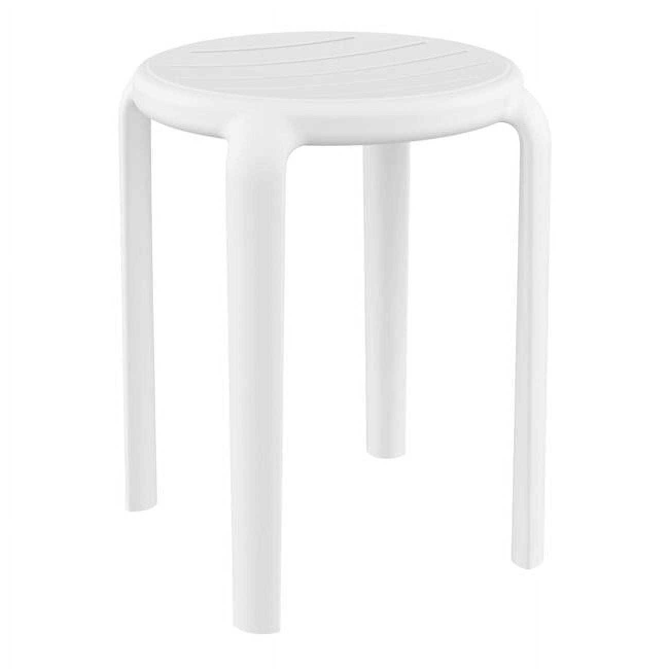 Picture of Siesta ISP286-WHI 17.7 x 13.3 x 13.3 in. Tom Resin Dining Stool - White - Pack of 2