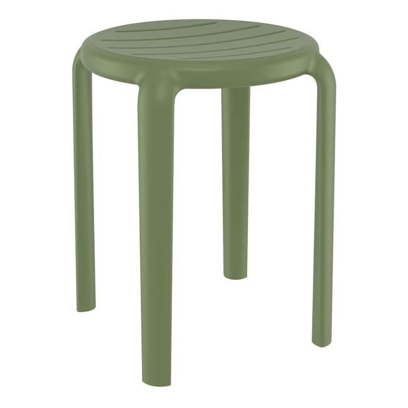 Picture of Siesta ISP286-OLG 17.7 x 13.3 x 13.3 in. Tom Resin Dining Stool - Olive Green - Pack of 2