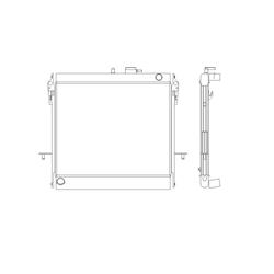 3 Row All Aluminum Radiator for 2006-2010 Hummer H3