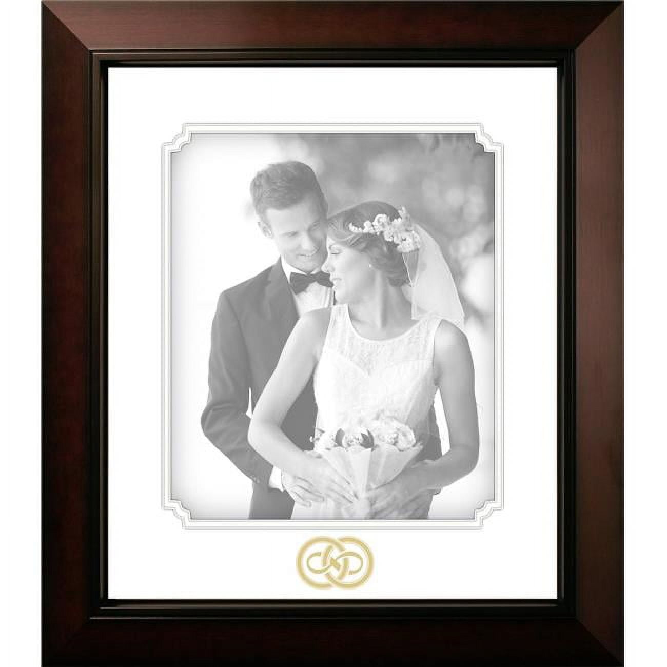 Forever Portrait Frame with White Mats & Gold Imprint