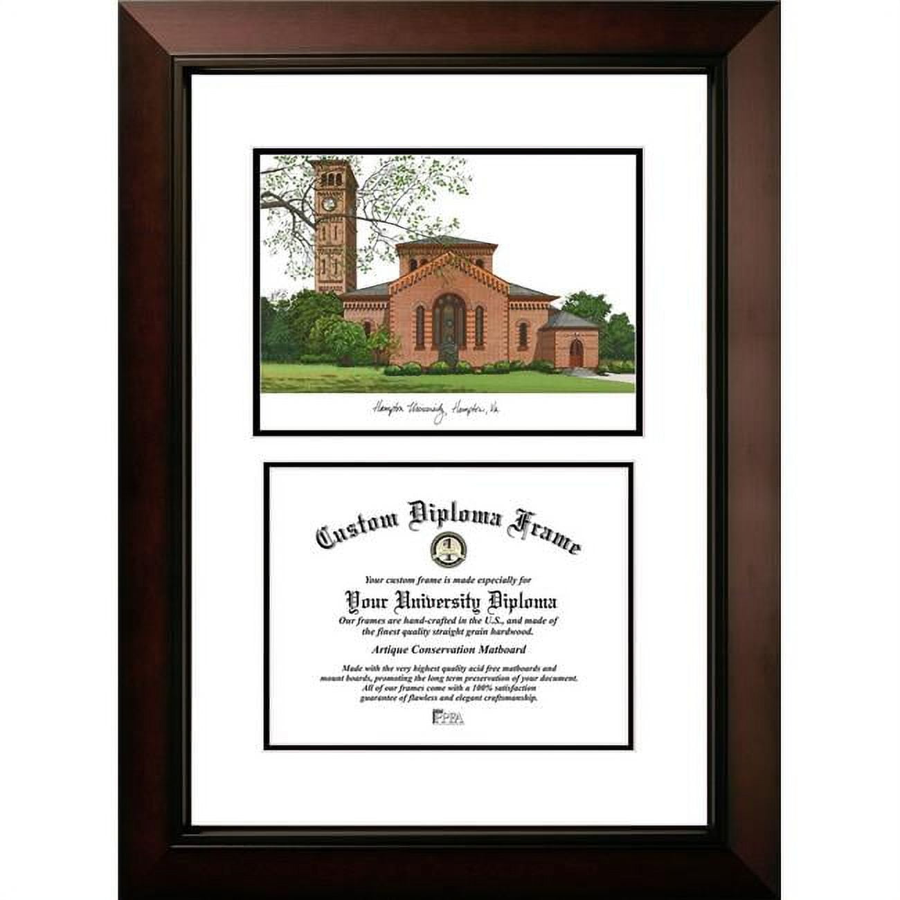 VA990LV-1185 8.5 x 11 in. Hampton University Legacy Scholar Diploma Satin Frame