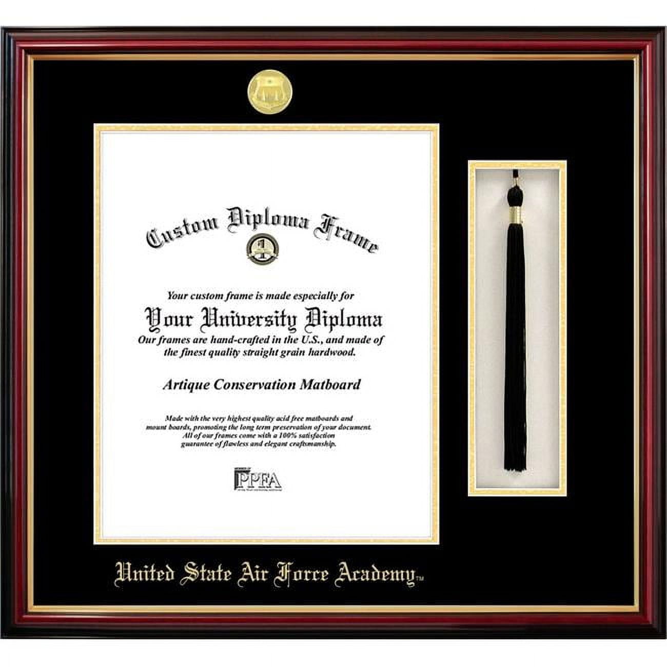 Picture of Campus Images CO994PMHGT-1014 14 x 10 in. United States Air Force Academy Tassel Box & Diploma Frame