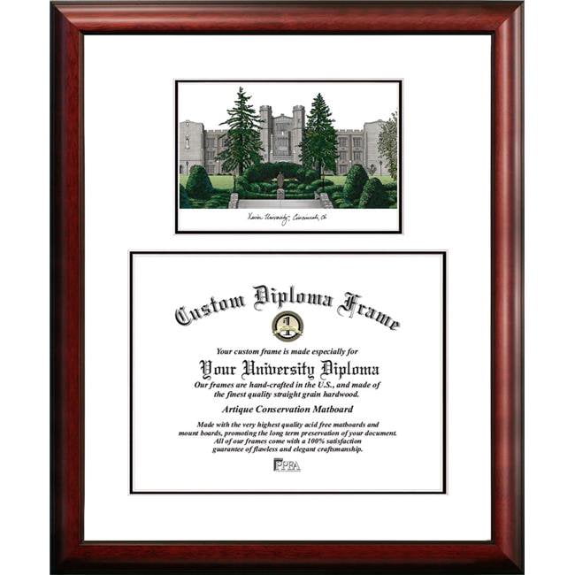 OH990V-1814 14 x 18 in. Xavier University Scholar Diploma Satin Mahogany Frame
