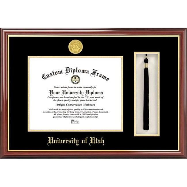 11 x 8.5 in. University of Utah Tassel Box & Diploma Frame - Lacquer
