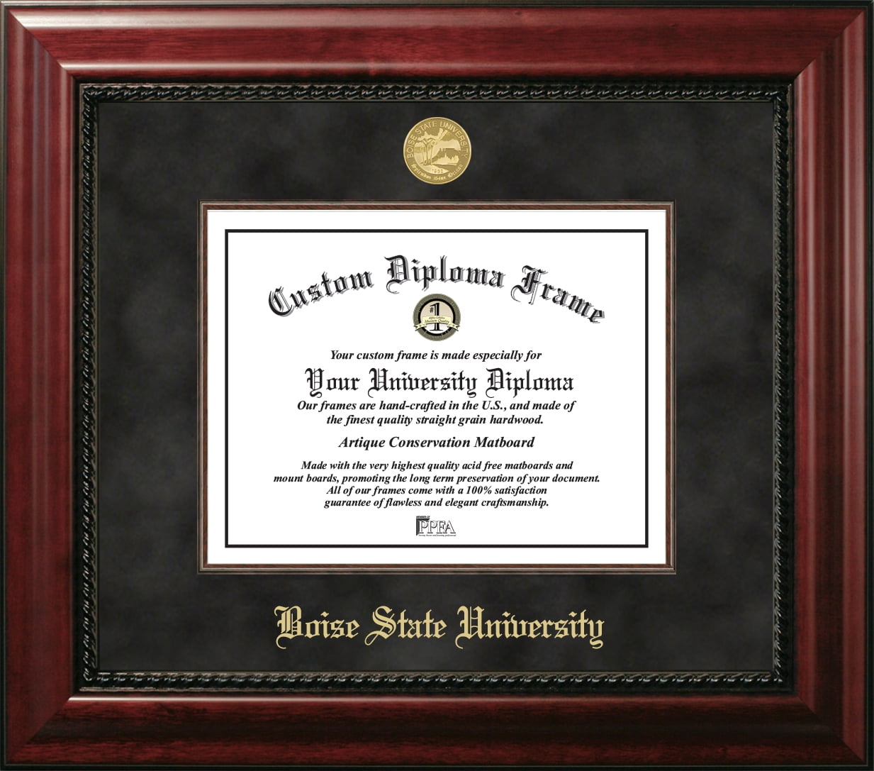 ID991EXM-1185 11 x 8.5 in. Boise State University Executive Diploma Frame